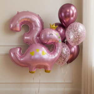 Набор шаров "Динозавр и принцесса"