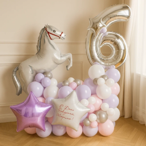 Шары "Нежный единорог" фото 2