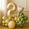 Набор шаров "Фисташково-золотой"