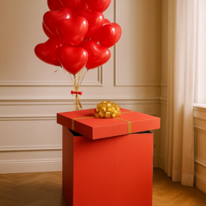 Коробка-сюрприз и 15 сердец