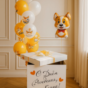 Коробка-сюрприз "Корги"