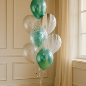 Фонтан из шаров "Агат с бирюзой"