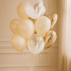 Набор шаров "Кремовое сердце"