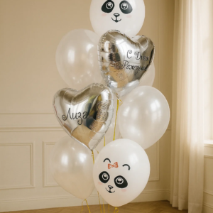 Фонтан из шаров "Любимая пандочка"