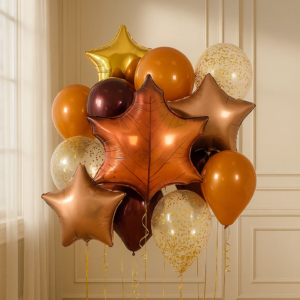 Фонтан из шаров "Хромовый"