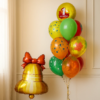Фонтан из шаров с гелием и колокольчик