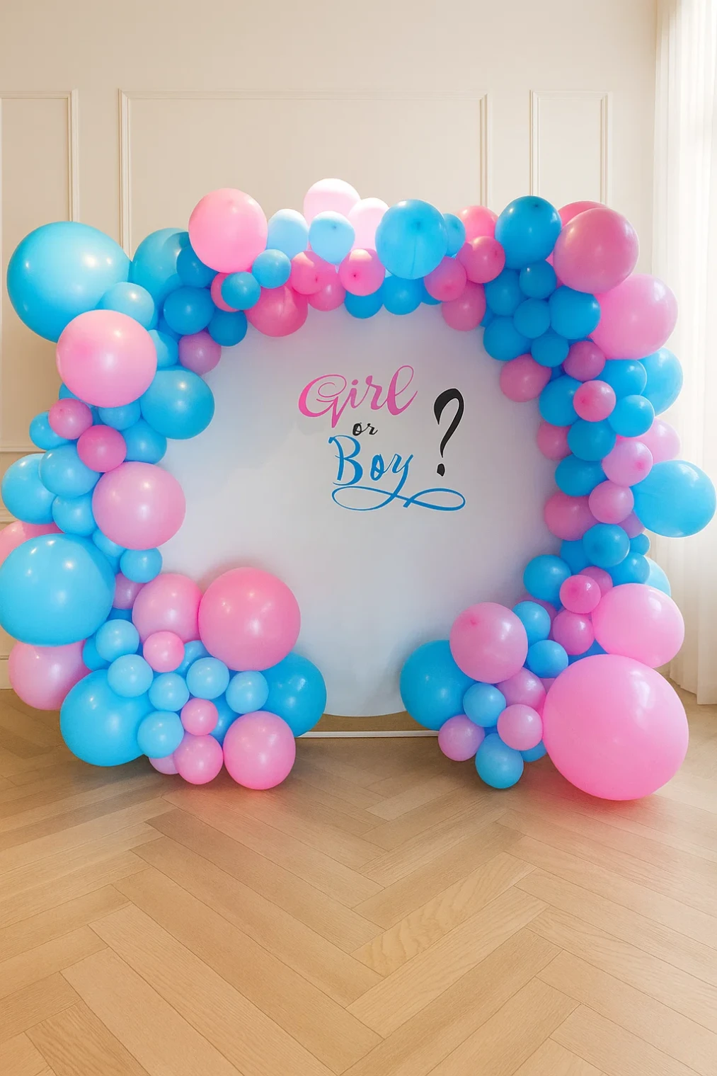 Фотозона из шаров «Гендер Пати» Фотозона из шаров "Гендер Пати"
