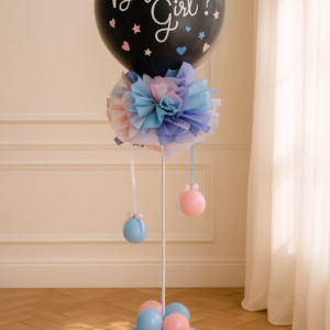 Гендерный шар на стойке