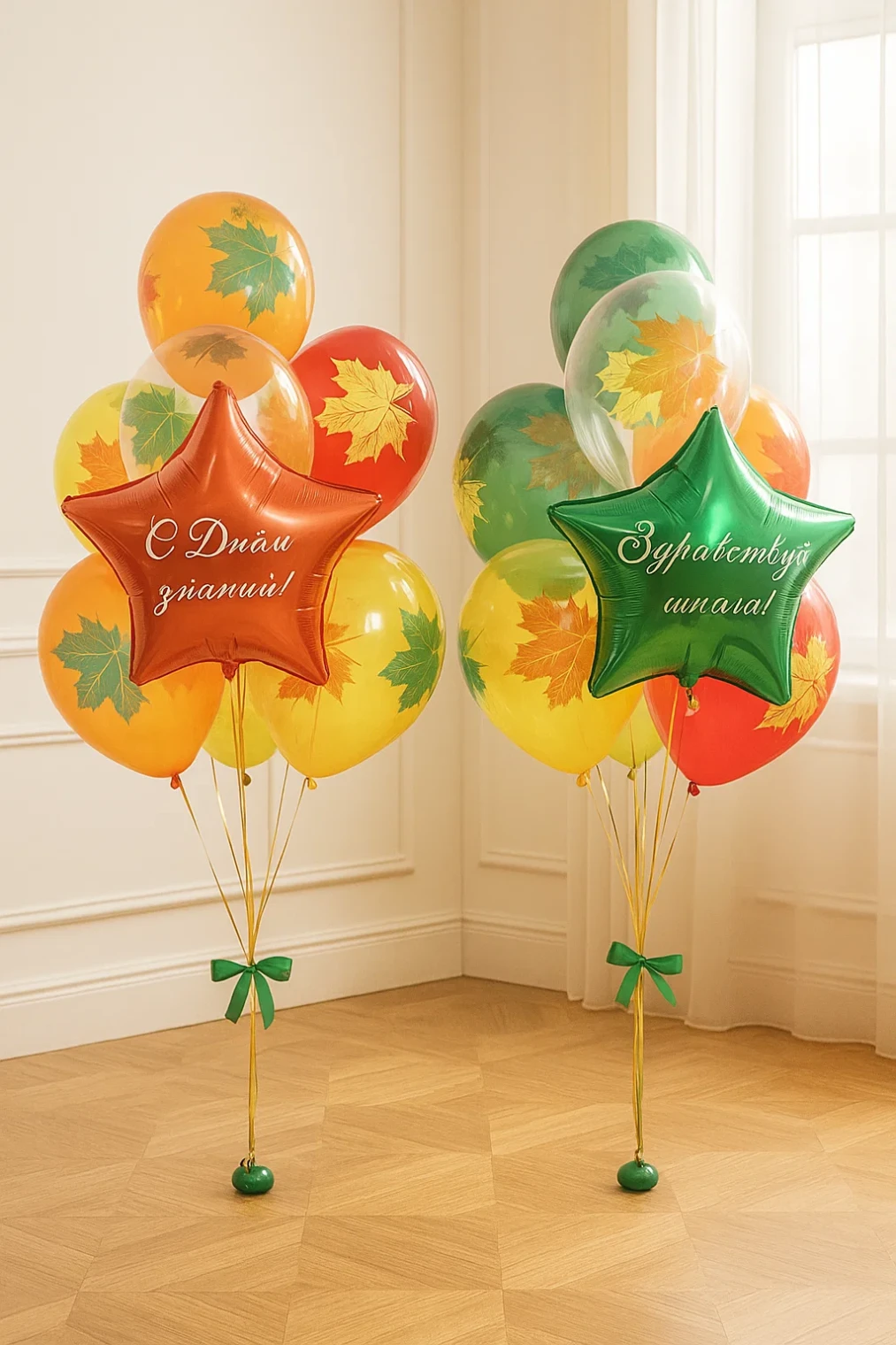 2 фонтана по 7 шаров "Школьнику" 2 фонтана по 7 шаров "Школьнику"