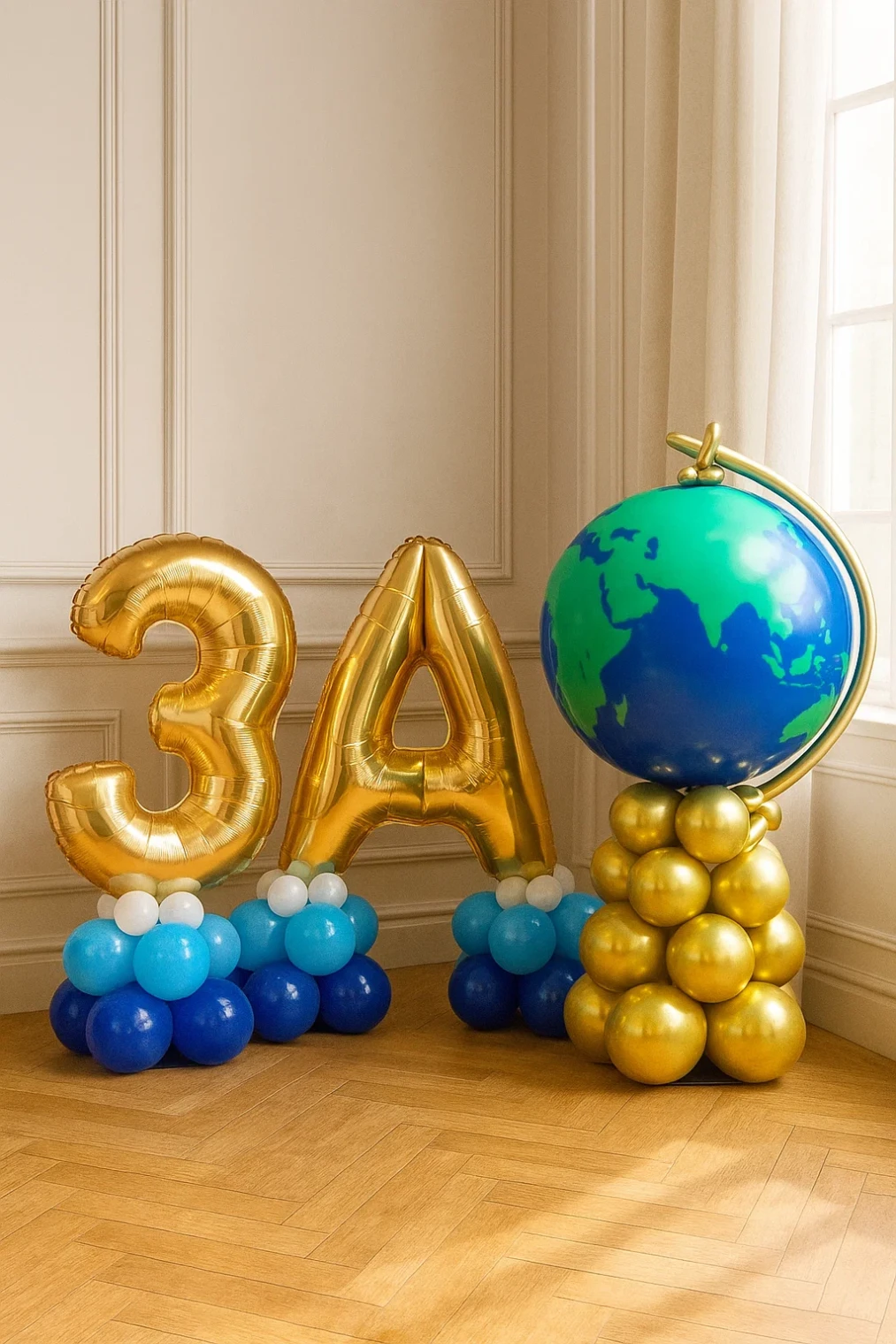 Набор шаров «С глобусом» фото 2 Набор шаров "С глобусом" фото 2