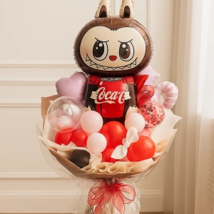 Букет из шаров с Лабубу