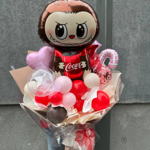 Букет из шаров с Лабубу фото 3