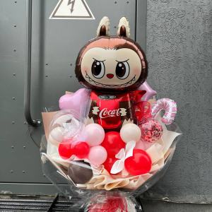 Букет из шаров с Лабубу фото 4