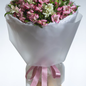 Монобукет из альстромерии 2 фото