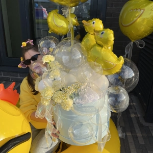 Шляпная коробка с шарами Уточка фото 4