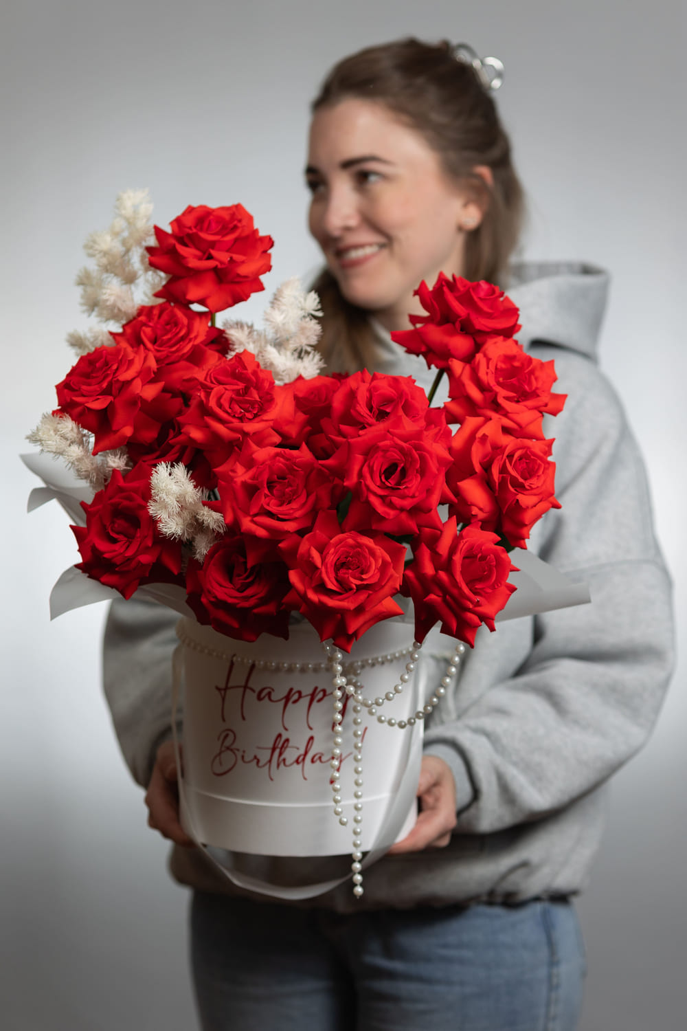 Шляпная коробка с розами 3 Шляпная коробка с розами фото 3