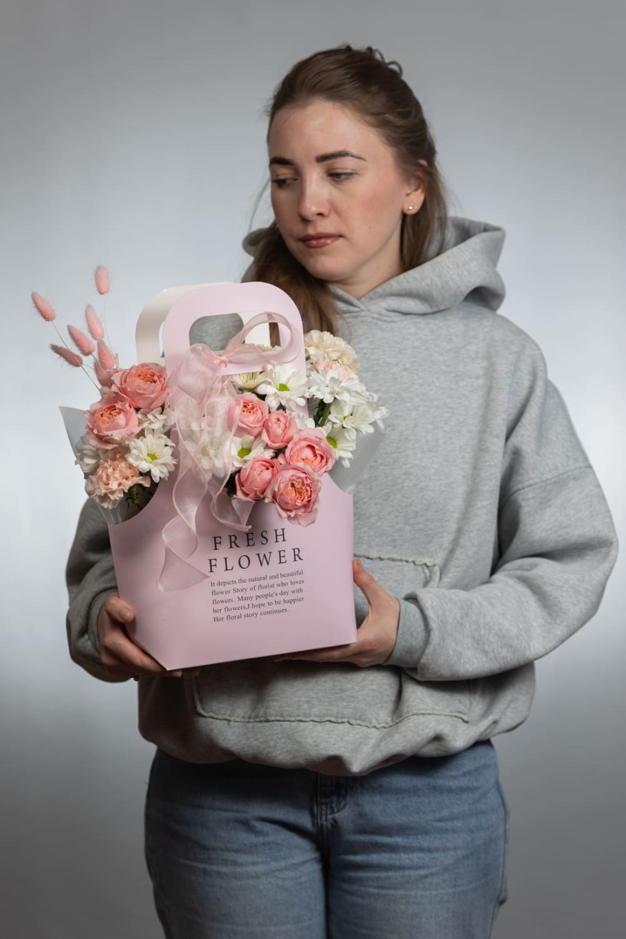 Сумочка с розой Джульетта и хризантемой фото 2 Сумочка с розой Джульетта и хризантемой фото 2