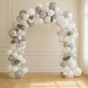 Арка из шаров Белоснежная