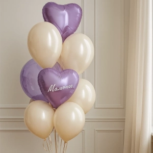 Фонтан из шаров Нежный, маме