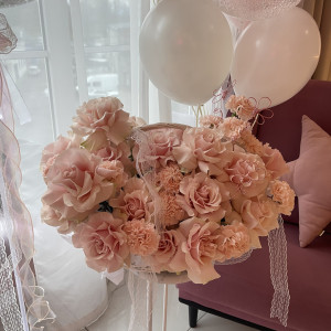 Корзина французских роз фото 2