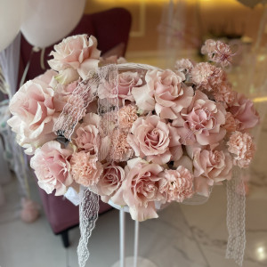 Корзина французских роз фото 4