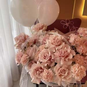 Корзина французских роз фото 5