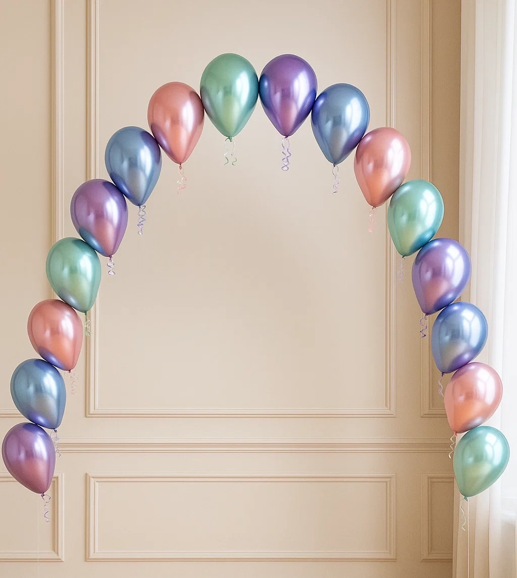 Цепочка из шаров хром ассорти Цепочка из шаров хром ассорти