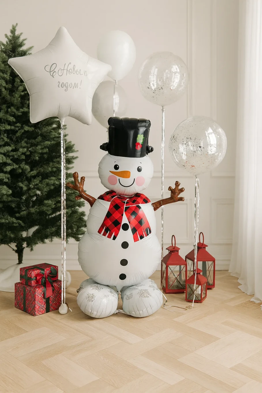 Набор шаров Со снеговиком Набор шаров "Со снеговиком"