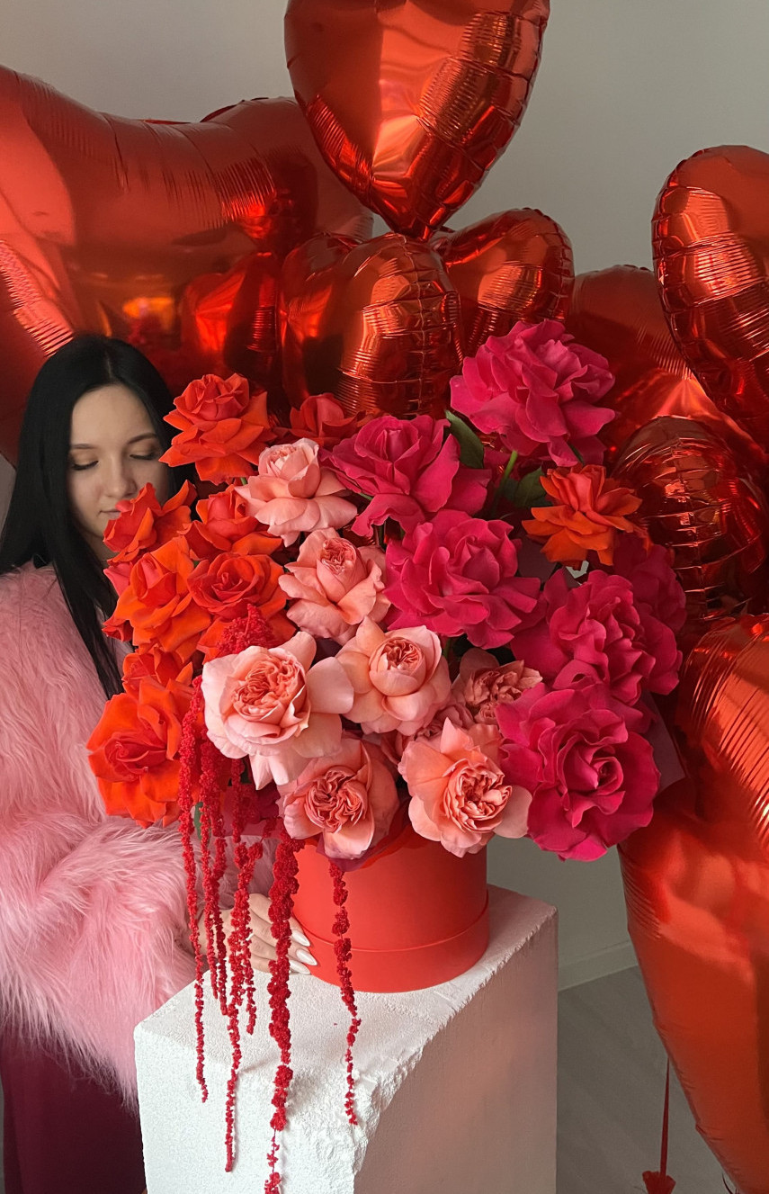 Шляпная коробка с французскими розами фото 3 Шляпная коробка с французскими розами фото 3