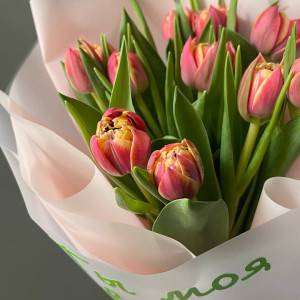 Букет из 11 пионовидных тюльпанов фото 3