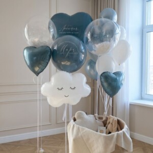 Набор шаров на выписку Голубое небо