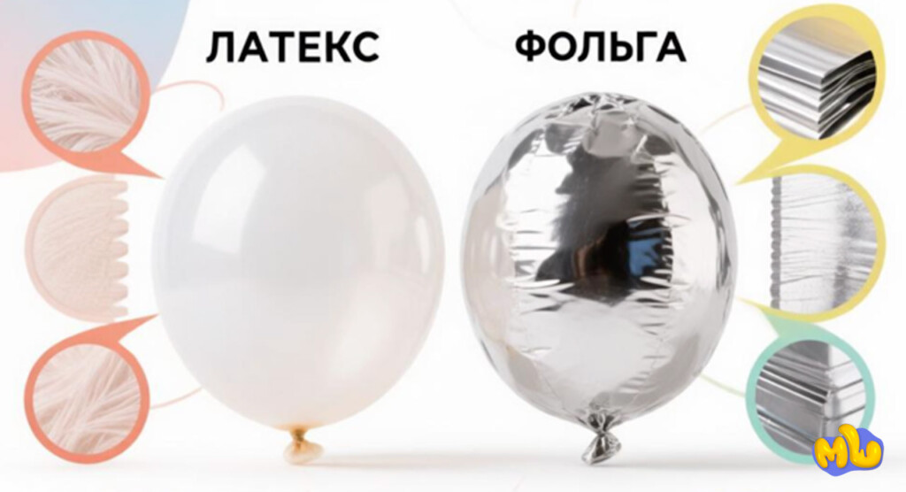 Из чего сделаны воздушные шарики - латекс, фольга и что лучше