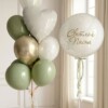 Набор шаров "Бело-оливковый"
