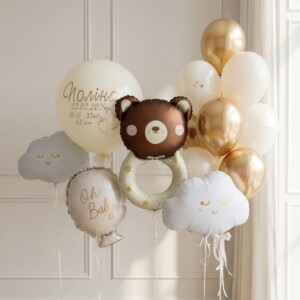Набор шаров на выписку "Наш мишка"