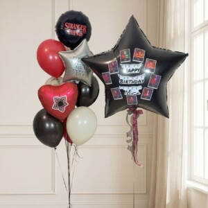 Набор шаров со звездой в стиле Очень странные дела